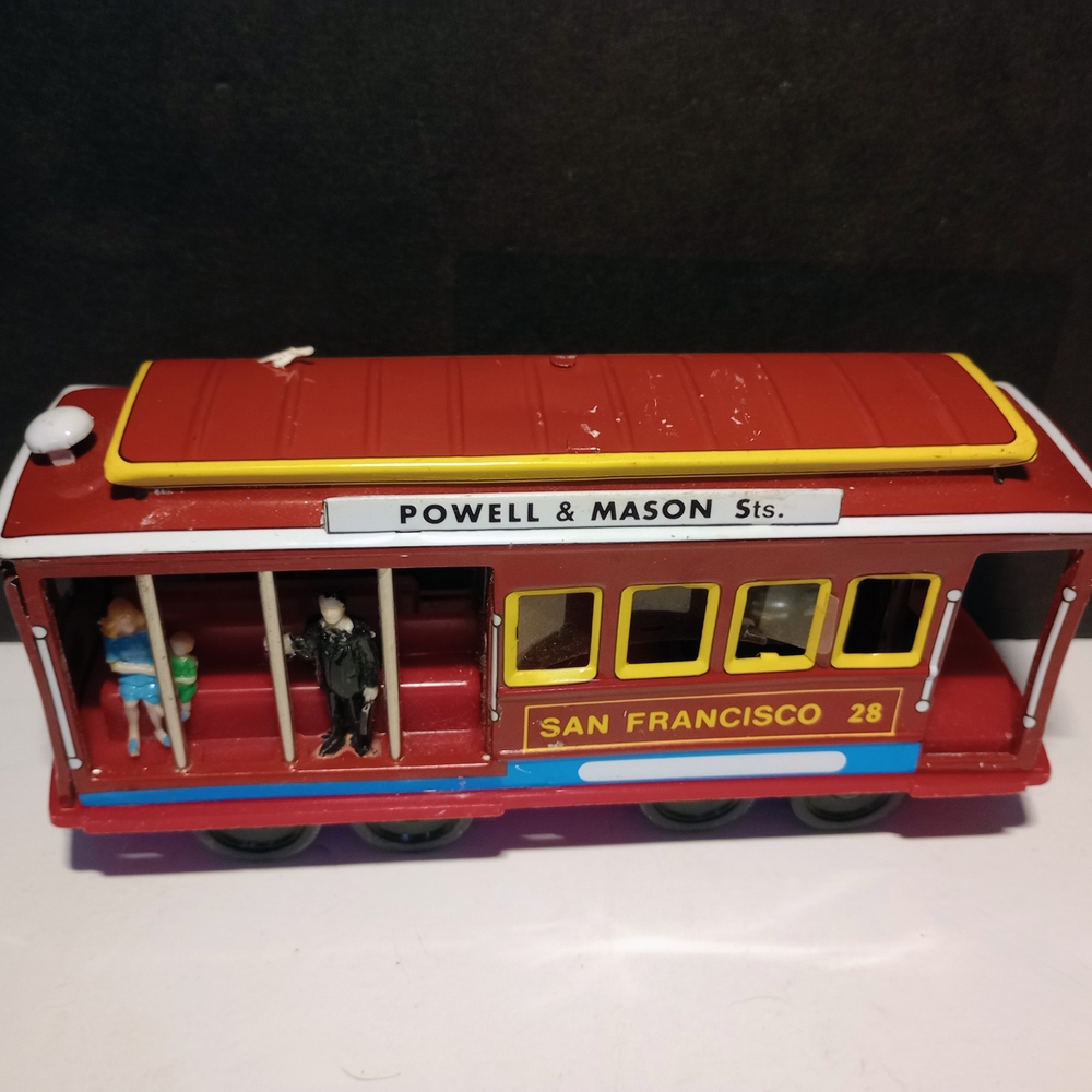 San Francisco Cable Car Toy - Red and Yellow
